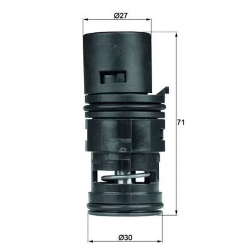 Termostat chladenia oleja MAHLE TO 7 80