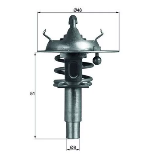 Termostat chladenia MAHLE TX 106 90D - obr. 2