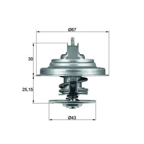 Termostat chladenia MAHLE TX 31 92D S