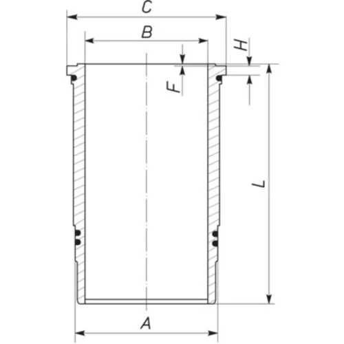 Vložka valcov MAHLE 037 LW 00100 001 - obr. 1