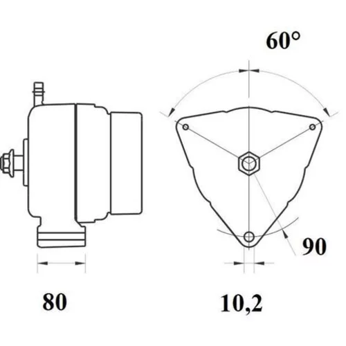 Alternátor MAHLE 11209608 - obr. 4