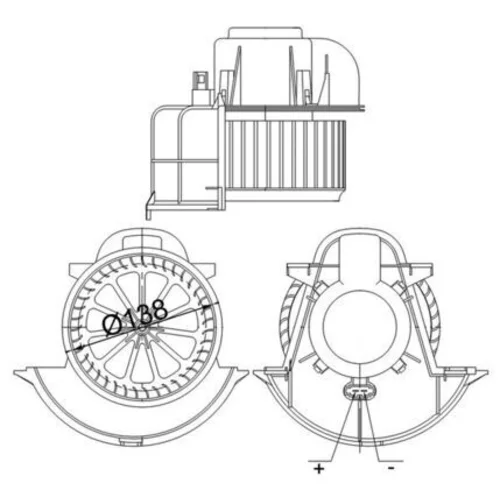 Vnútorný ventilátor MAHLE AB 113 000S - obr. 1