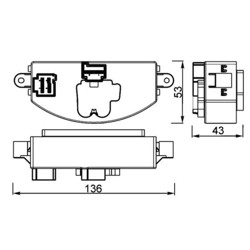 Regulator, ventilator vnutorneho priestoru MAHLE ABR 106 000P - obr. 1