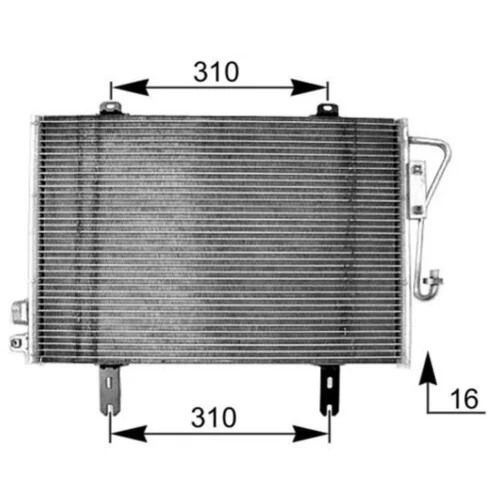 Kondenzátor klimatizácie AC 253 000S /MAHLE/ - obr. 1