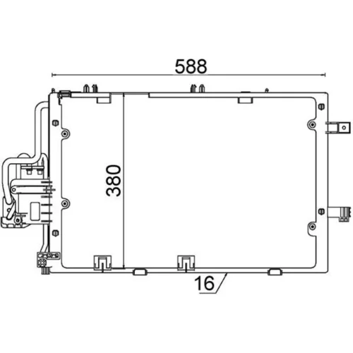 Kondenzátor klimatizácie MAHLE AC 308 000S - obr. 1