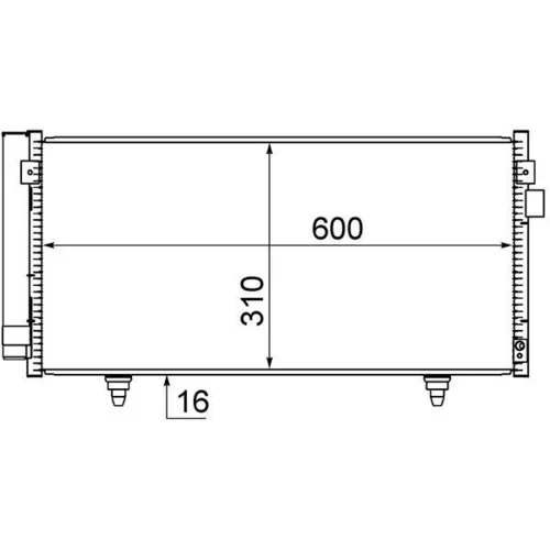 Kondenzátor klimatizácie MAHLE AC 718 000S - obr. 1