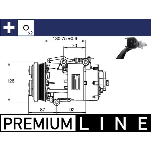 Kompresor klimatizácie MAHLE ACP 861 000P