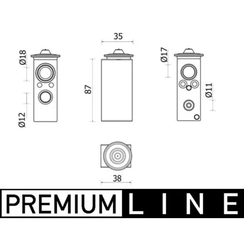 Expanzný ventil klimatizácie MAHLE AVE 146 000P