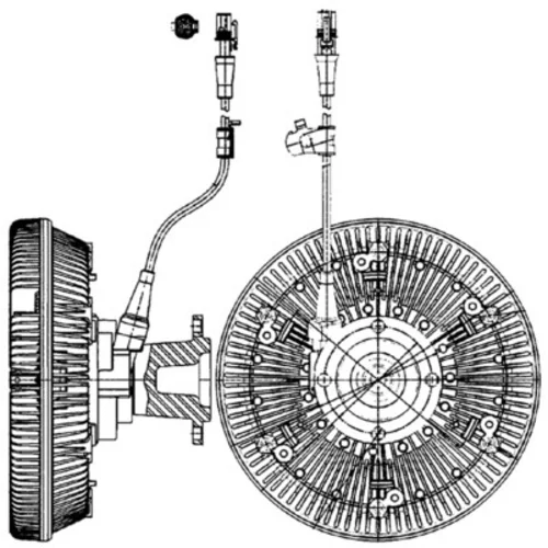 Spojka ventilátora chladenia MAHLE CFC 221 000P