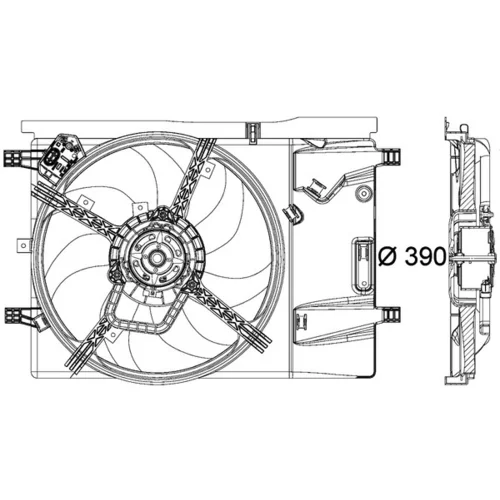 Ventilátor chladenia motora MAHLE CFF 183 000P - obr. 1