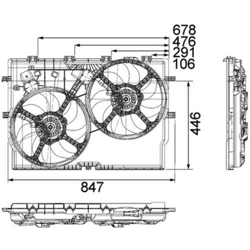 Ventilátor chladenia motora MAHLE CFF 192 000P - obr. 1