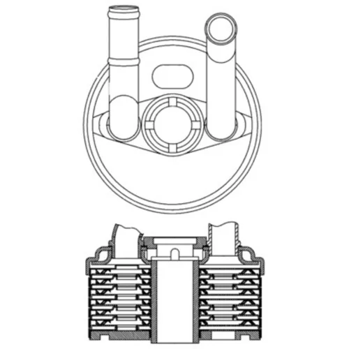 Chladič oleja automatickej prevodovky MAHLE CLC 184 000S - obr. 1