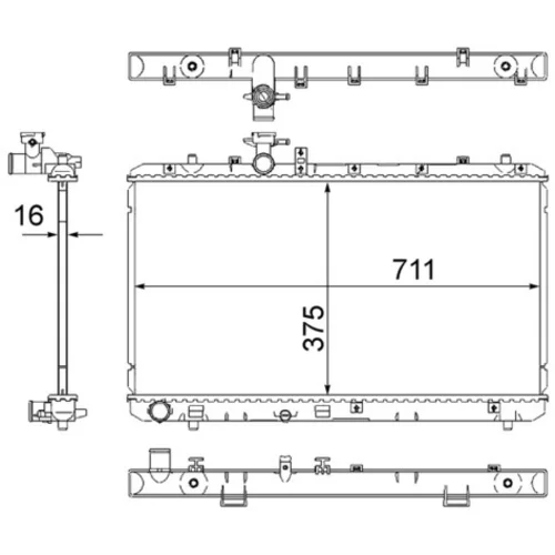 Chladič motora MAHLE CR 1314 000S - obr. 3