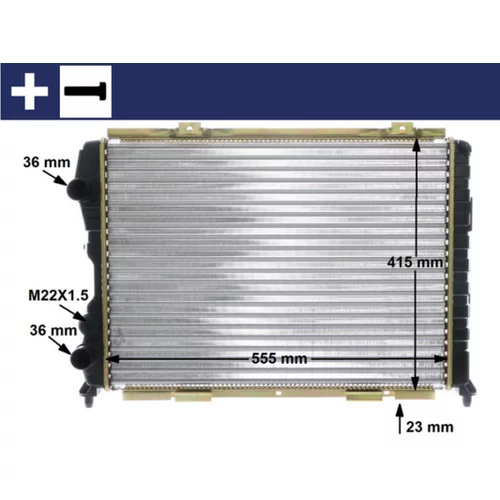 Chladič motora MAHLE CR 1408 000S