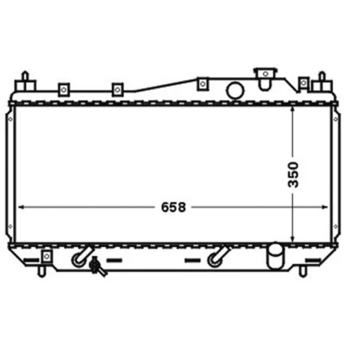 Chladič motora MAHLE CR 1458 000S