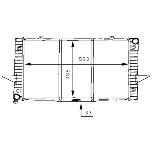 Chladič motora MAHLE CR 165 000S