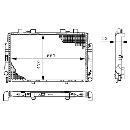 Chladič motora MAHLE CR 247 000S