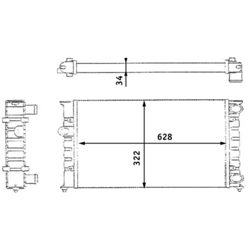 Chladič motora CR 348 000S /MAHLE/ - obr. 11