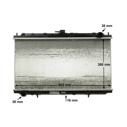 Chladič motora CR 545 000S /MAHLE/ - obr. 9