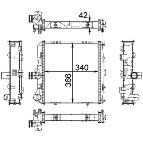 Chladič motora MAHLE CR 817 000P - obr. 1