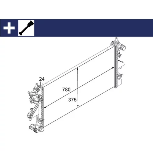 Chladič motora MAHLE CR 881 000S