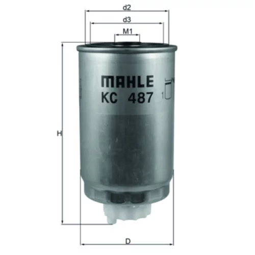 Palivový filter MAHLE KC 487 - obr. 2