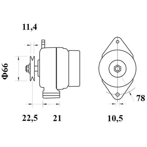 Alternátor MAHLE MG 1150 - obr. 1