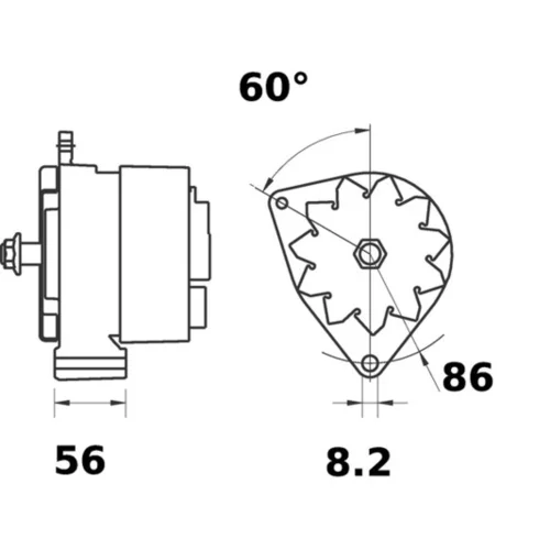 Alternátor MAHLE MG 209 - obr. 4