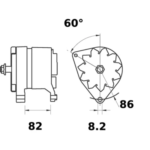 Alternátor MAHLE MG 226 - obr. 1