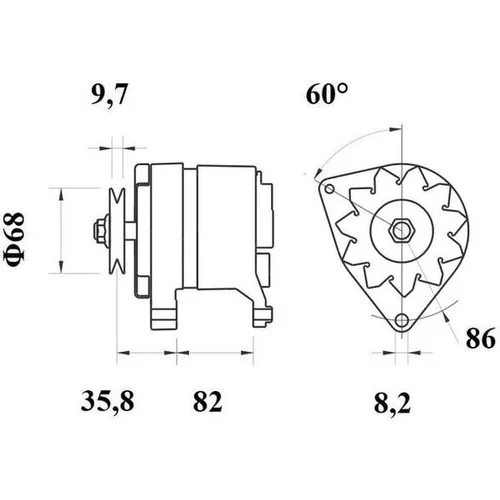 Alternátor MAHLE MG 239 - obr. 1