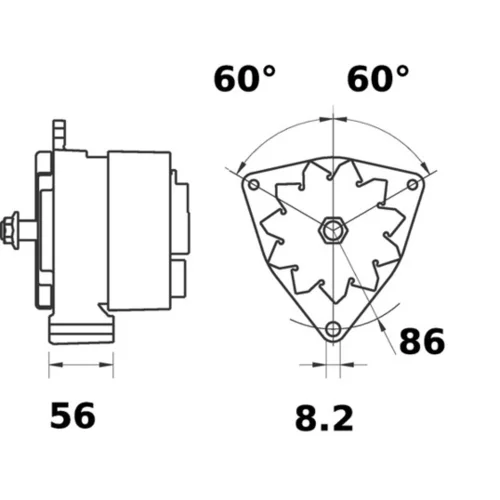 Alternátor MAHLE MG 260 - obr. 4