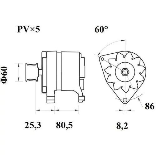 Alternátor MAHLE MG 415 - obr. 4