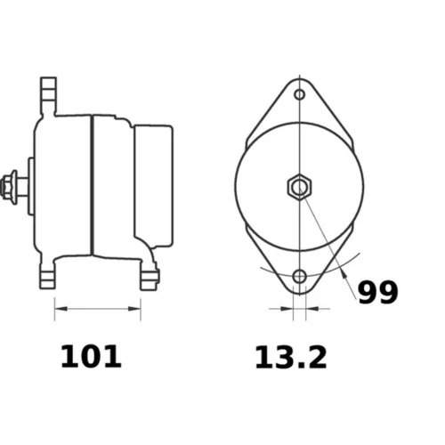 Alternátor MAHLE MG 9 - obr. 4