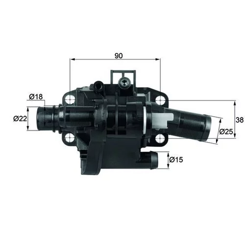 Termostat chladenia MAHLE TH 41 83