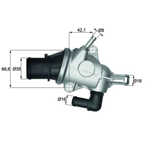 Termostat chladenia MAHLE TI 125 88