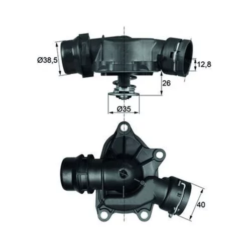 Termostat chladenia MAHLE TI 26 88 - obr. 2