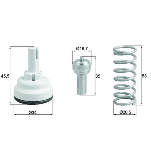 Termostat chladenia MAHLE TX 182 105D - obr. 2