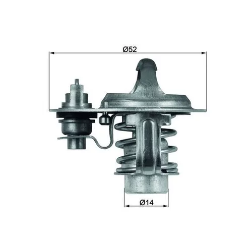 Termostat chladenia TX 76 88D /MAHLE/ - obr. 2