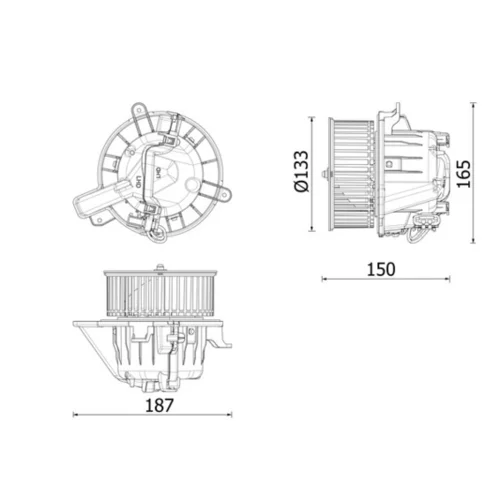 Vnútorný ventilátor MAHLE AB 332 000P