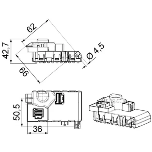 Regulator, ventilator vnutorneho priestoru MAHLE ABR 63 000P - obr. 1