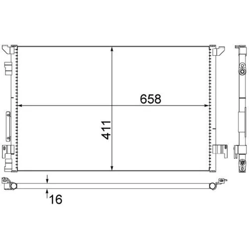 Kondenzátor klimatizácie AC 294 000S /MAHLE/