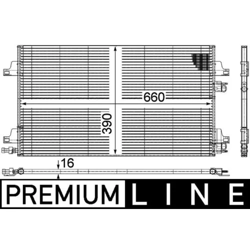 Kondenzátor klimatizácie MAHLE AC 366 000P