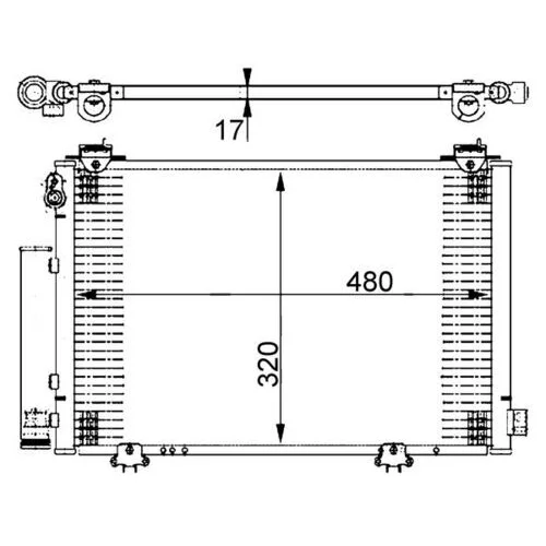 Kondenzátor klimatizácie MAHLE AC 385 000S - obr. 1