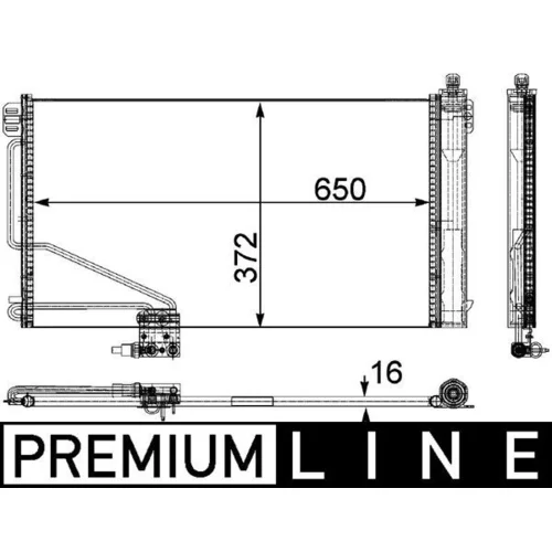 Kondenzátor klimatizácie MAHLE AC 448 000P