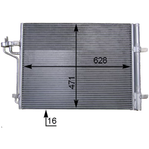 Kondenzátor klimatizácie MAHLE AC 780 000S - obr. 1