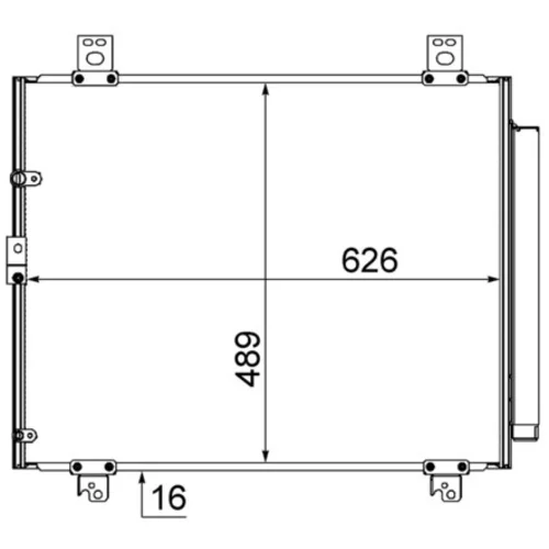 Kondenzátor klimatizácie MAHLE AC 866 000S