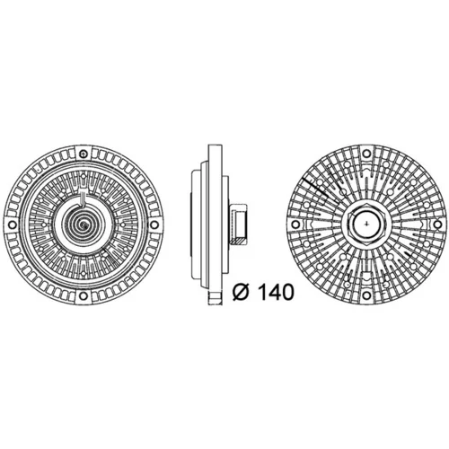 Spojka ventilátora chladenia MAHLE CFC 105 000P - obr. 1