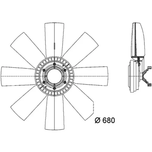 Ventilátor chladenia motora CFF 438 000P /MAHLE/ - obr. 3