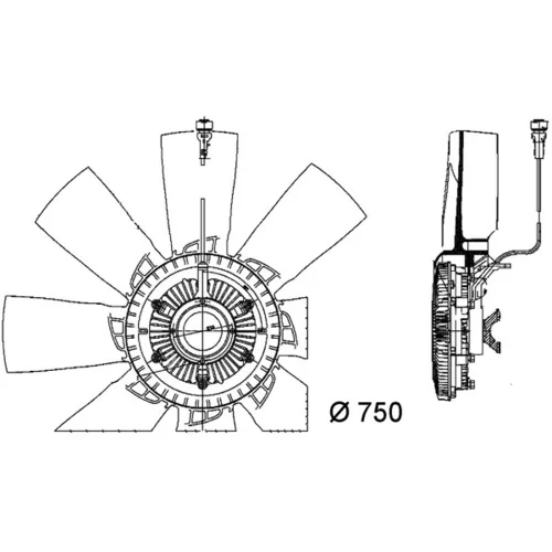 Ventilátor chladenia motora MAHLE CFF 457 000P - obr. 1