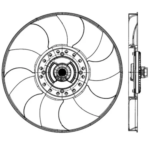 Ventilátor chladenia motora MAHLE CFF 489 000P - obr. 1